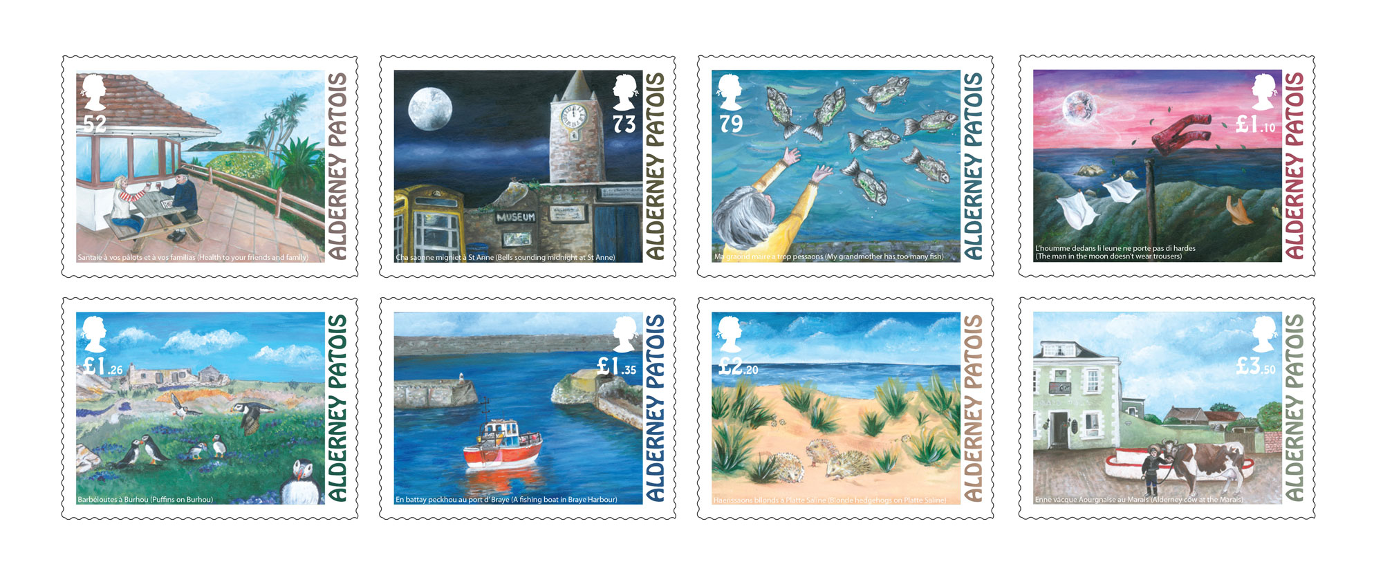 Set of 8 Stamps